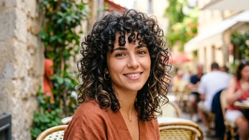 Curly Bob with Bold Texture Contrast