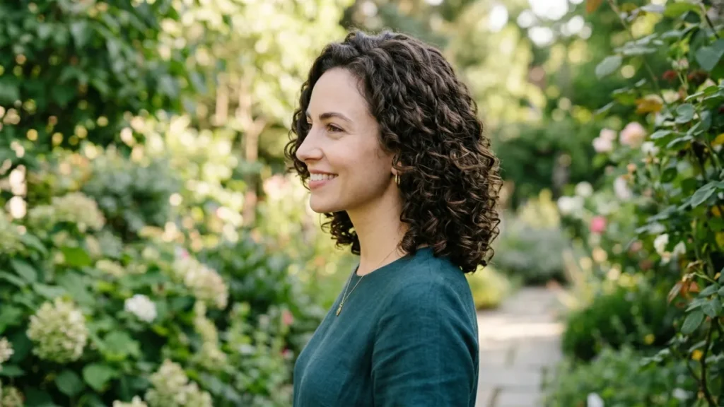 Classic Curly Bob with Timeless Shape