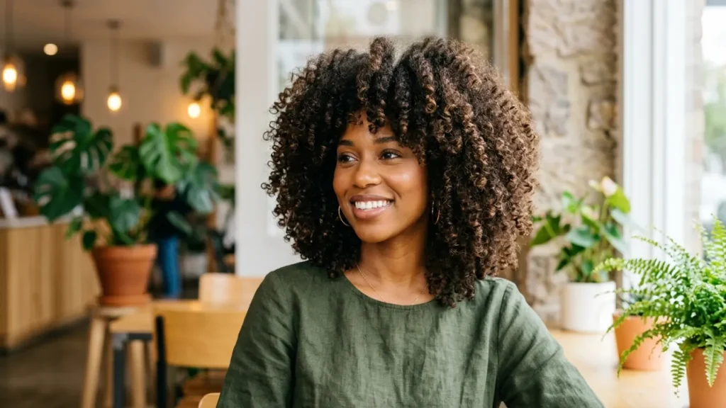 Voluminous Curly Bob with Layers