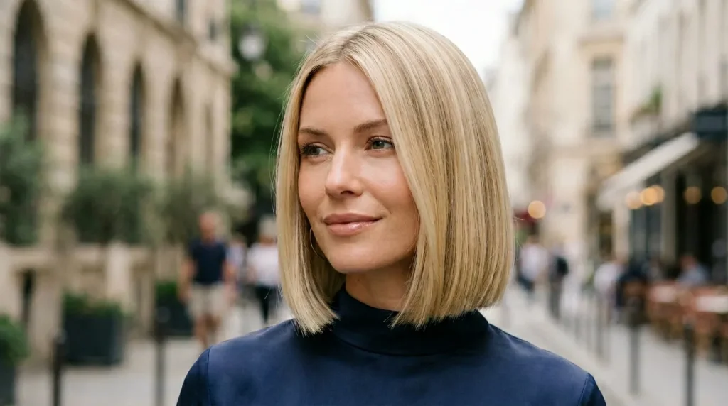 Creamy Blonde Bob