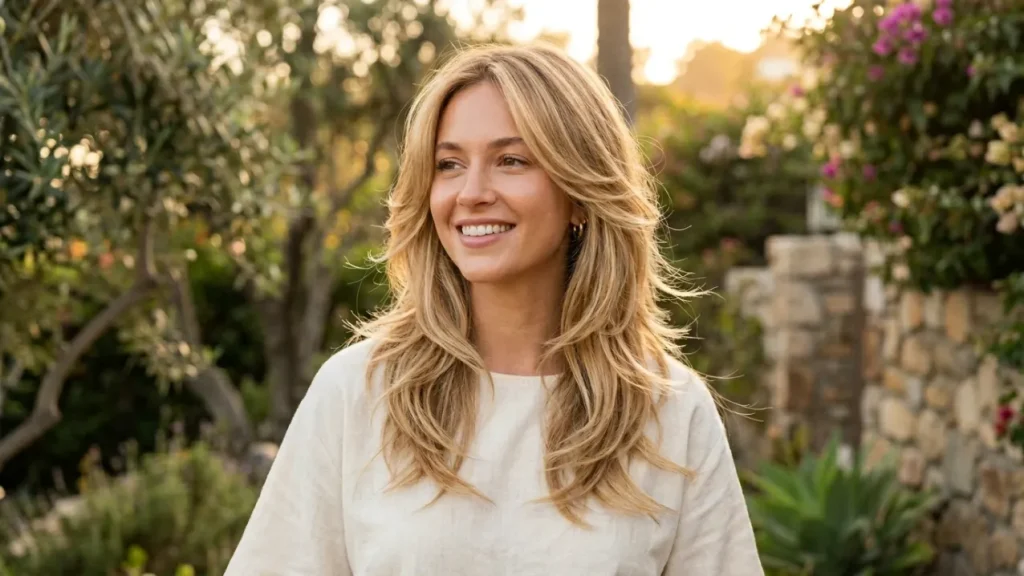 Feathered Blonde Layers