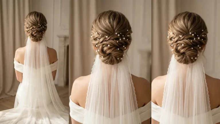 bridal hairstyles with veil